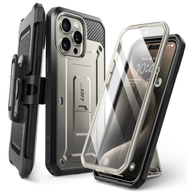 Θήκη SUPCASE UNICORN BEETLE PRO για Apple IPHONE 15 PRO 6.1 2023 - Titan ΓΚΡΙ