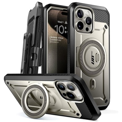 Θήκη SUPCASE UNICORN UB PRO MAG MAGSAFE για Apple IPHONE 15 PRO Max 6.7 2023 - Titan ΓΚΡΙ