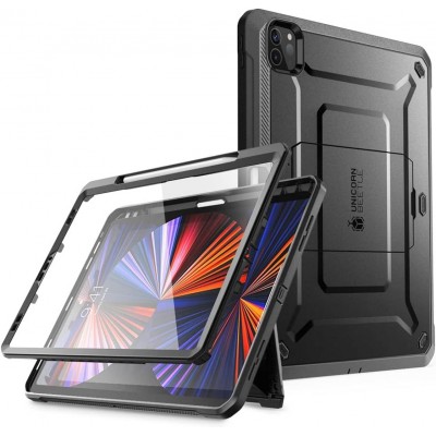 Θήκη SUPCASE UNICORN BEETLE PRO με υποδοχή για PENCIL,Kickstand & Προστατευτικό οθόνης, V2 για Apple IPAD PRO 11 (2022/2021/2020) - ΜΑΥΡΟ