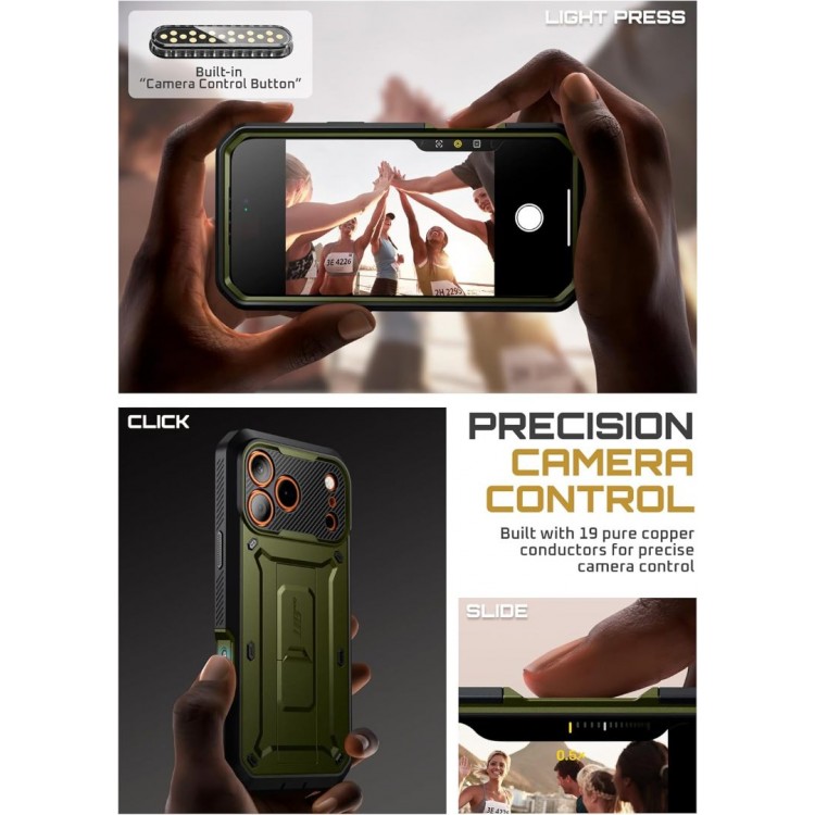 Θήκη SUPCASE UNICORN BEETLE PRO για Apple IPHONE 17 PRO MAX 6.9 5G 2025 - GULDAN ΠΡΑΣΙΝΟ ΧΑΚΙ