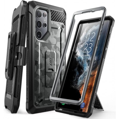 Θήκη SUPCASE UNICORN BEETLE PRO για SAMSUNG GALAXY S22 ULTRA 5G 2022 - ΜΑΥΡΟ CAMO ΓΚΡΙ