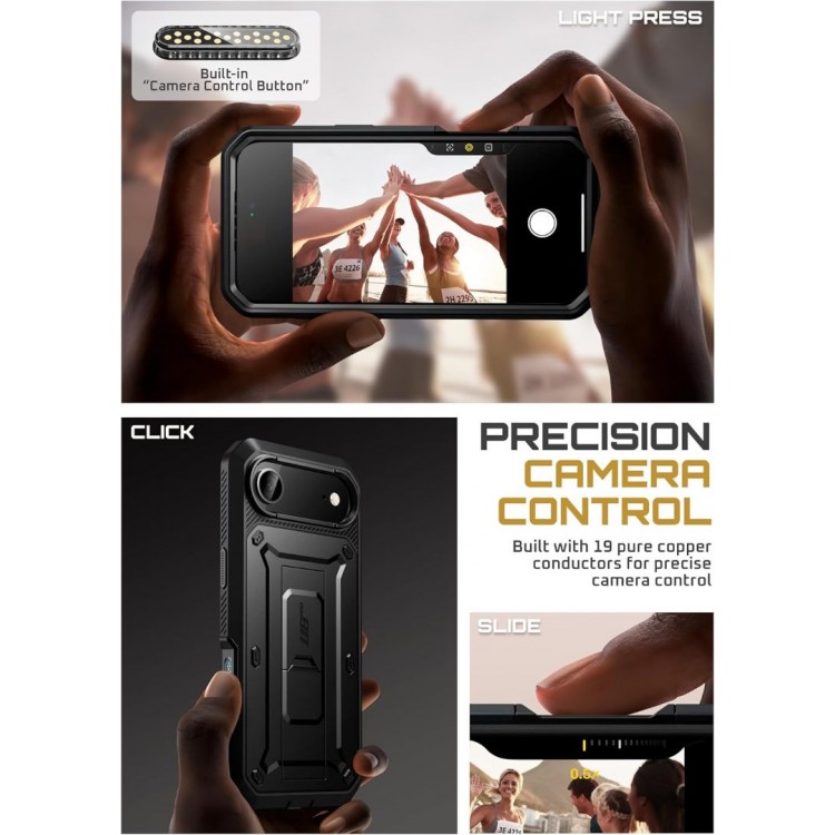 Θήκη SUPCASE UNICORN BEETLE PRO για Apple IPHONE 17 AIR 6.6 5G 2025 - ΜΑΥΡΟ