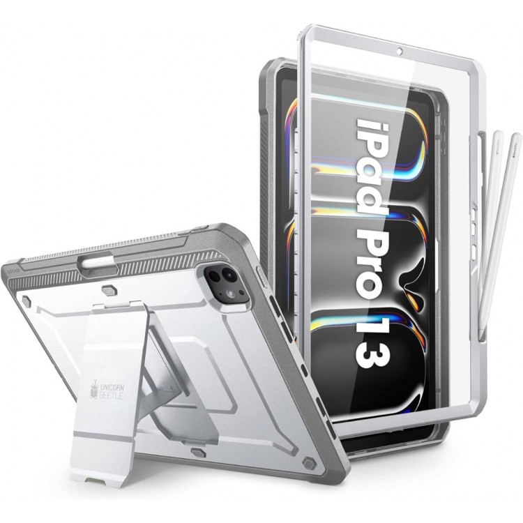 Θήκη SUPCASE UNICORN BEETLE PRO για Apple IPAD PRO 13 2024 7ης Γενιάς - ΛΕΥΚΟ ΓΚΡΙ