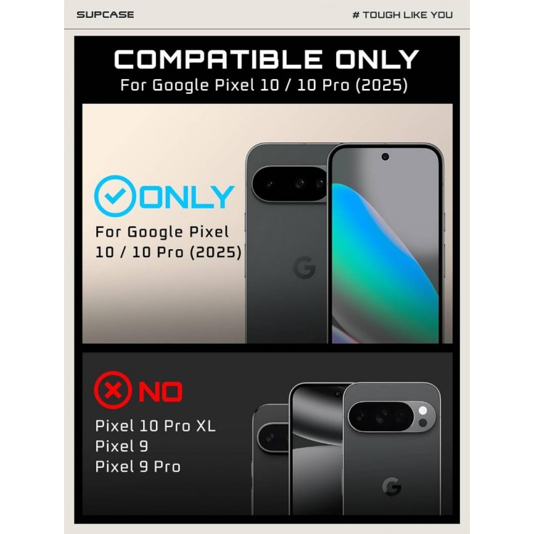 Θήκη SUPCASE UNICORN BEETLE PRO 360 για GOOGLE PIXEL 10 / 10 PRO 2025 - MAYΡΗ Θήκη SUPCASE UNICORN BEETLE PRO 360 για GOOGLE PIXEL 10 / 10 PRO 2025 - MAYΡΗ