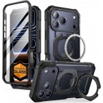 Θήκη SUPCASE UB GRIP PRO MAG MAGSAFE 360 με HD Προστασία οθόνης/βάση στήριξης/δακτυλίδι για APPLE iPhone 17 PRO MAX 6.9 5G 2025 - ΜΑΥΡΟ