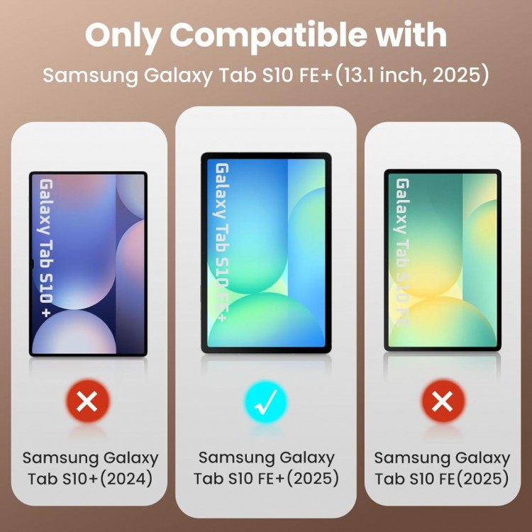 Θήκη SUPCASE UNICORN BEETLE PRO για SAMSUNG GALAXY TAB S10 FE+ PLUS 13.1. X620 / X626B, με Προστασία οθόνης & S Pen θήκη - MAYΡΗ