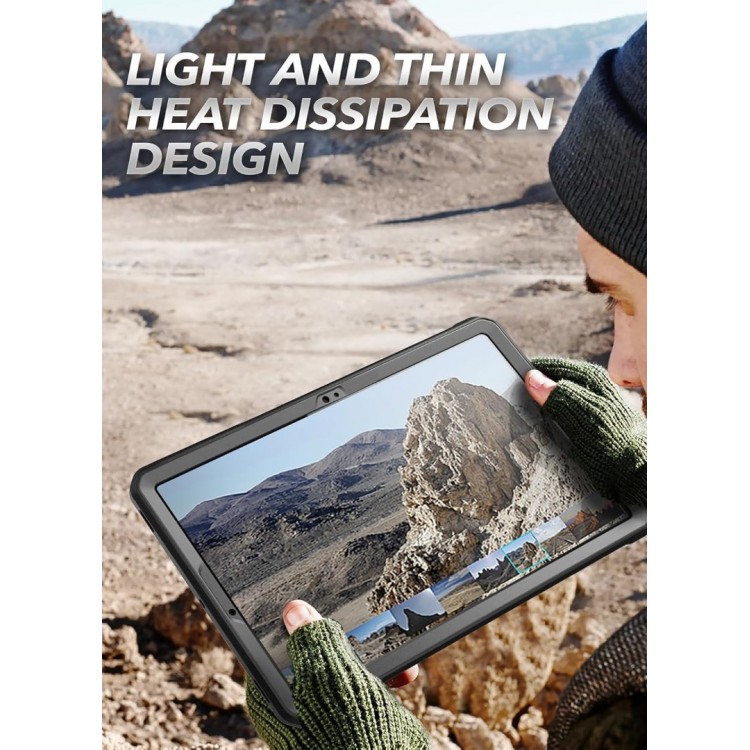Θήκη SUPCASE UNICORN BEETLE PRO για SAMSUNG GALAXY TAB S9/S8/S7 11" με προστατευτικό οθόνη, θήκη για πενάκι S Pen και βάση - MAYΡΗ Θήκη SUPCASE UNICORN BEETLE PRO για SAMSUNG GALAXY TAB S9/S8/S7 11" με προστατευτικό οθόνη, θήκη για πενάκι S Pen και βάση - MAYΡΗ