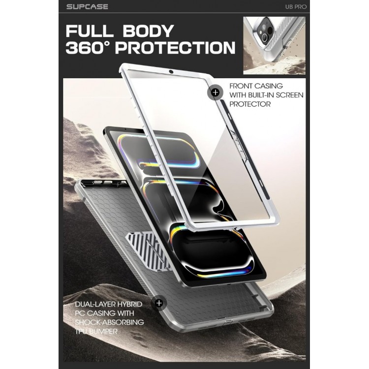 Θήκη SUPCASE UNICORN BEETLE PRO για Apple IPAD PRO 11 2024 M4 5ης Γενιάς - ΛΕΥΚΟ