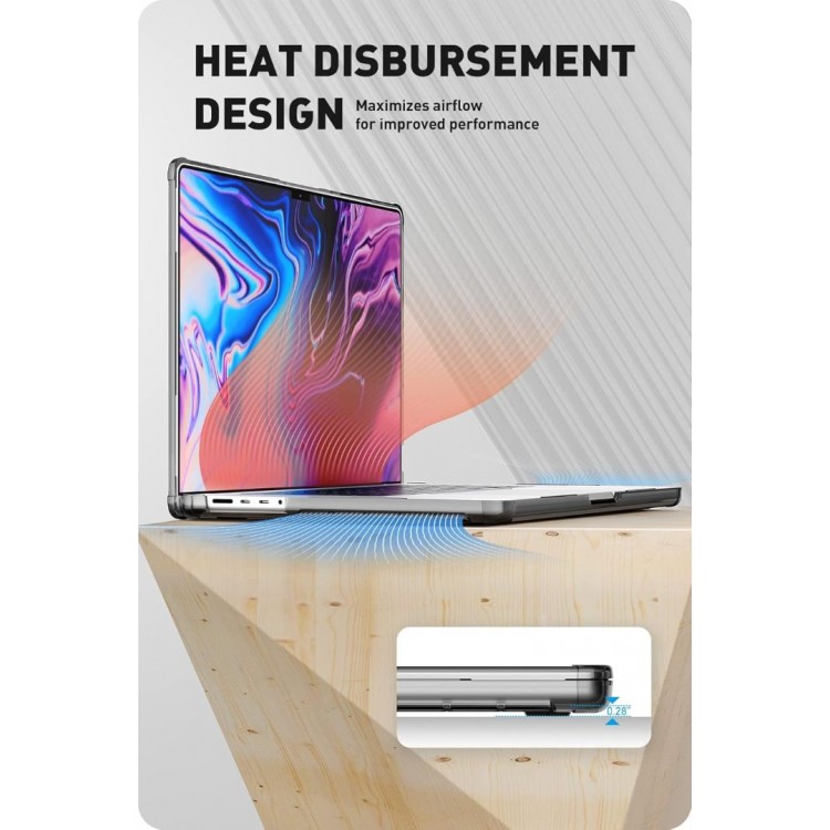 Θήκη SUPCASE UNICORN BEETLE για Apple MACBOOK PRO 14 M1/M2/M3 2021-2024 - ΜΑΥΡΟ