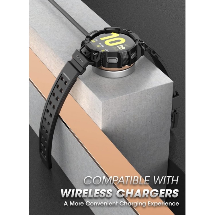 Θήκη SUPCASE UNICORN BEETLE PRO Rugged with Wristband για SAMSUNG GALAXY WATCH 5 44 mm (2022) / Galaxy Watch 4 44 mm (2021) - ΜΑΥΡΟ