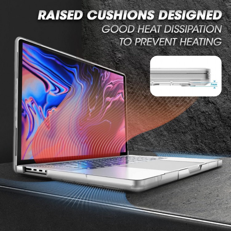 Θήκη SUPCASE UNICORN BEETLE PRO για Apple MACBOOK PRO 14 2021-2024 (M4/M3/M2/M1 Pro/Max) - ΔΙΑΦΑΝΟ