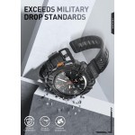 Θήκη SUPCASE IBLSN ARMORBOX Rugged με λουράκι, 2 Χ Προστατευτικά οθόνης για SAMSUNG GALAXY WATCH ULTRA - 47 MM - ΜΑΥΡΟ