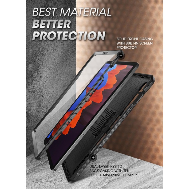 Θήκη SUPCASE UNICORN BEETLE PRO για SAMSUNG GALAXY TAB S9/S8/S7 11" με προστατευτικό οθόνη, θήκη για πενάκι S Pen και βάση - MAYΡΗ Θήκη SUPCASE UNICORN BEETLE PRO για SAMSUNG GALAXY TAB S9/S8/S7 11" με προστατευτικό οθόνη, θήκη για πενάκι S Pen και βάση - MAYΡΗ