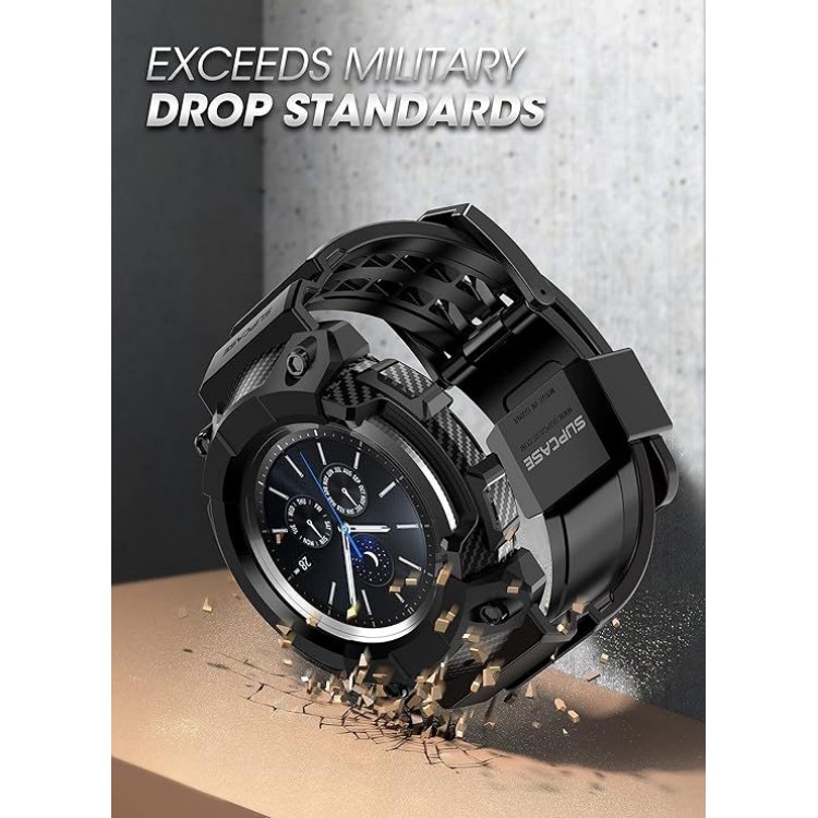 Θήκη SUPCASE UNICORN BEETLE PRO Rugged with Wristband για SAMSUNG GALAXY WATCH 3 45 mm 2020 EDT - ΜΑΥΡΟ