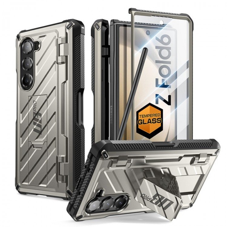 Θήκη SUPCASE UNICORN BEETLE PRO PEN edition για Samsung GALAXY Z FOLD 6 2024 - Titan ΓΚΡΙ