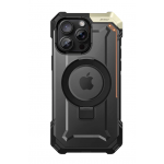 Θήκη SUPCASE UB Defender MAGSAFE με βάση στήριξης/δακτυλίδι για APPLE iPhone 15 PRO MAX 6.7 2023 - ΜΑΥΡΟ Χρυσό