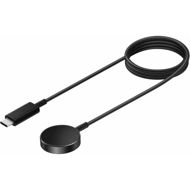 SAMSUNG Γνήσιο USB Type-C Μαγνητικό Καλώδιο φόρτισης για Samsung Galaxy Watch Series - ΜΑΥΡΟ - EP-OL300BBEGWW