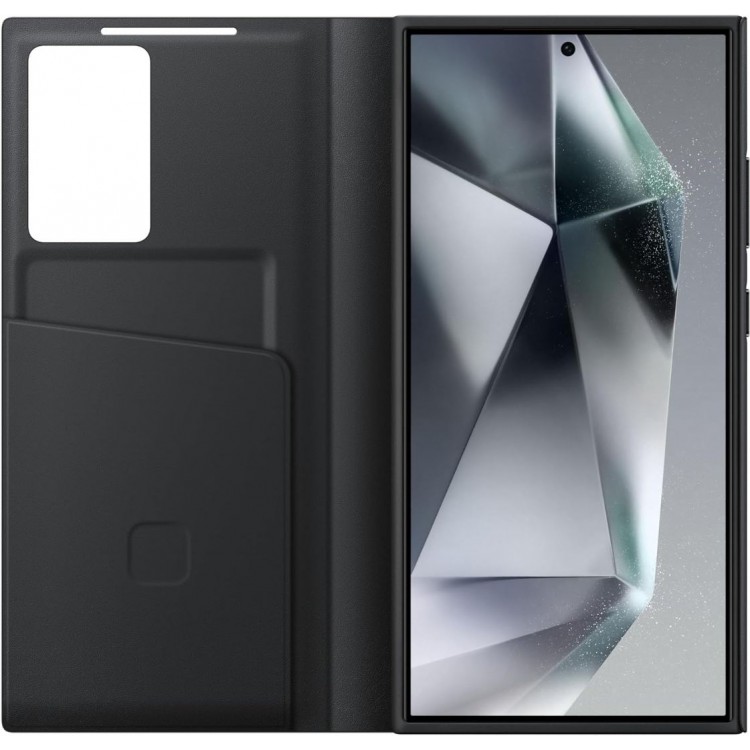 Θήκη Samsung ΓΝΗΣΙΑ Πορτοφόλι Smart View Wallet για Samsung Galaxy S24 Ultra  - ΜΑΥΡΟ - EF-ZS928CBEGWW