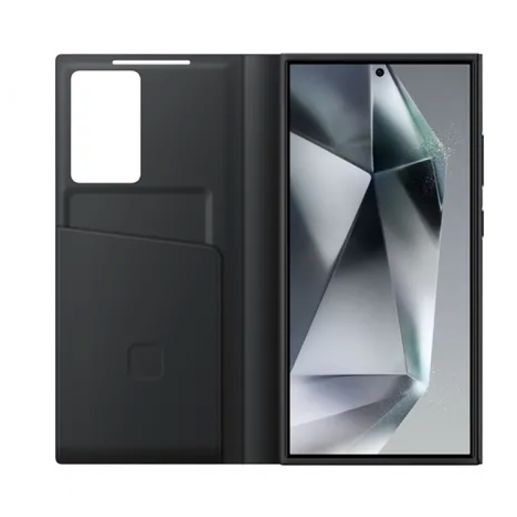 Θήκη Samsung ΓΝΗΣΙΑ Πορτοφόλι Smart View Wallet για Samsung Galaxy S24 Ultra  - ΜΑΥΡΟ - EF-ZS928CBEGWW