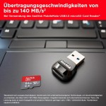 SanDisk Ultra microSDXC 64GB + SD Adapter 140MB/s  A1 Class 10 UHS-I - SDSQUAB-064G-GN6MA