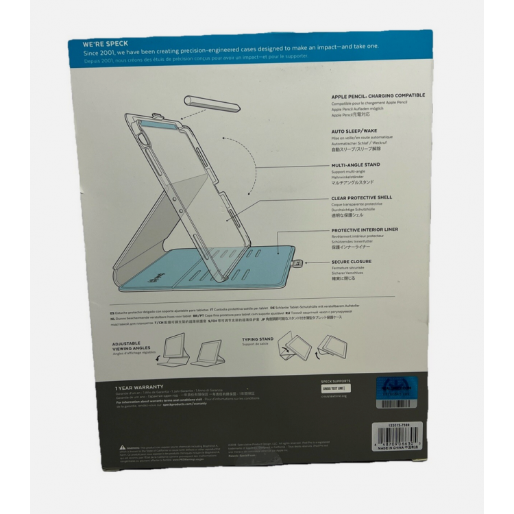 Θήκη Speck Balance Folio για Apple iPad Pro 11 2018 - ΔΙΑΦΑΝΟ ΜΠΛΕ - 122012-7399