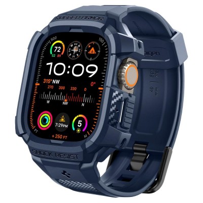 Θήκη Spigen SGP Rugged Armor PRO με λουράκι για Apple Watch ULTRA 1 / 2 (49 MM) - NAVY ΜΠΛΕ - ACS07389