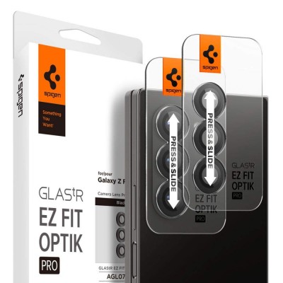 Spigen SGP OPTIK.tR SLIM EZ Fit Optik Pro 2 Γυαλί προστασίας 9H Camera Lens για CAMERA SAMSUNG GALAXY Z FOLD 6 2024 - ΜΑΥΡΟ - 2 ΤΕΜ - AGL07970