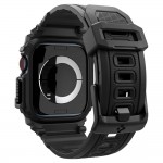 Θήκη Spigen SGP Rugged Armor PRO με λουράκι για Apple Watch series 10 - 42mm - ΜΑΤ ΜΑΥΡΟ - ACS08591