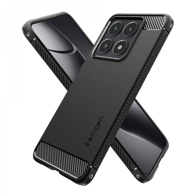 Θήκη Spigen SGP Rugged Armor για XIAOMI 14T PRO - ΜΑΥΡΟ - ACS08858