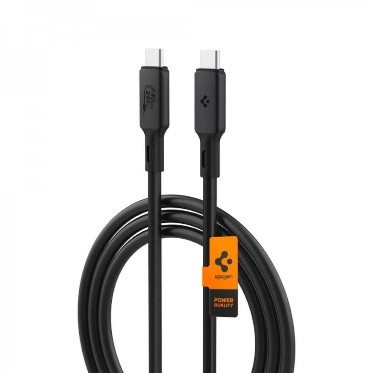 Spigen SGP PB2203 PD240W ArcWire Thunderbolt 4/3 ΚΑΛΩΔΙΟ USB-C σε USB-C 1.20M - ACA06840 - ΜΑΥΡΟ