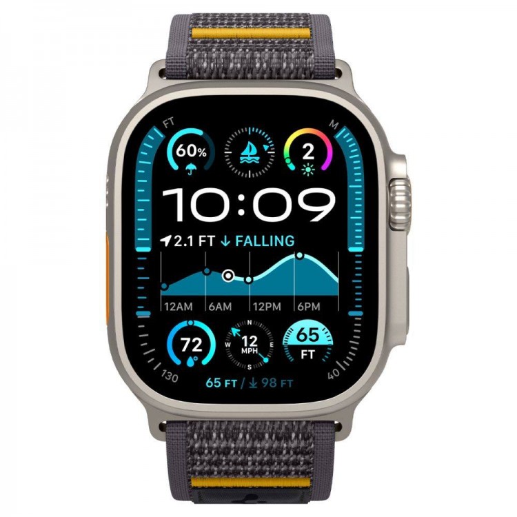 Spigen SGP ATHLEX AIR Band / λουράκι για Apple Watch series Ultra 2/1 49mm, Series 10 46mm και Series 9/8/7/6/5/4/SE 45mm, 44mm - ACTIVE ΓΚΡΙ - AMP09034