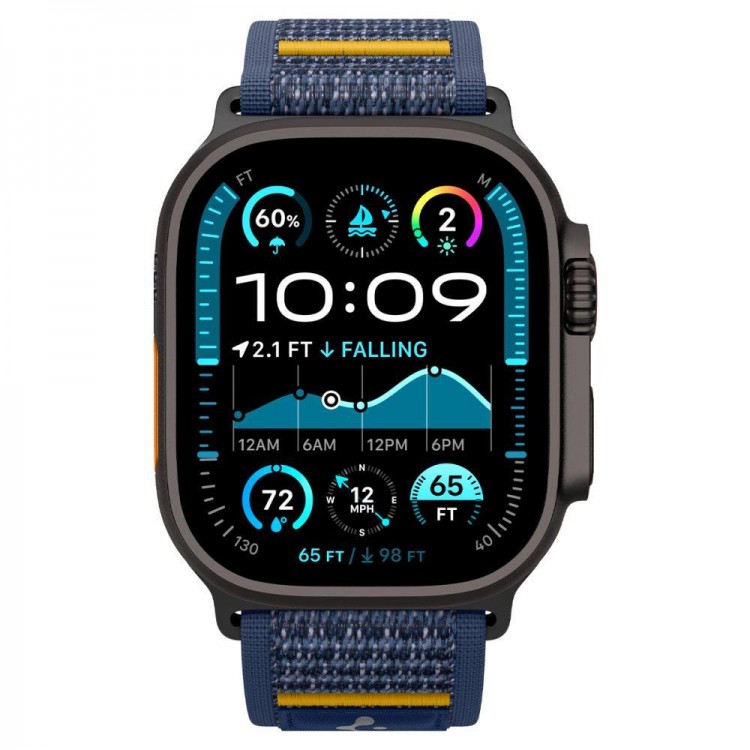 Spigen SGP ATHLEX AIR Band / λουράκι για Apple Watch series Ultra 2/1 49mm, Series 10 46mm και Series 9/8/7/6/5/4/SE 45mm, 44mm - ACTIVE NAVY ΜΠΛΕ - AMP09036