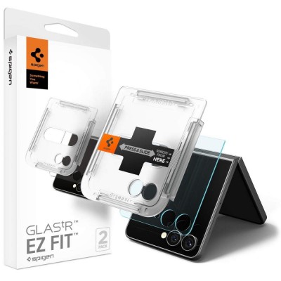 Spigen SGP Γυαλί Προστασίας Glass.tR EZ Fit Cover για SAMSUNG GALAXY Z FLIP 7 2025 - AGL09585 - 2 TEM - ΔΙΑΦΑΝΟ