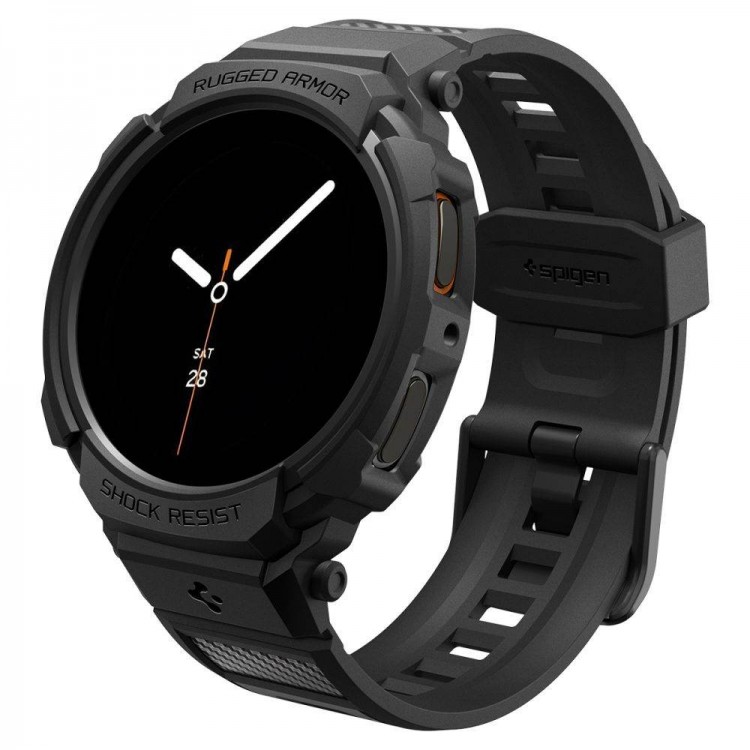 Θήκη Spigen SGP Rugged Armor PRO για Samsung GALAXY WATCH 8 2025 - 44MM - ΜΑΥΡΟ - ACS10007