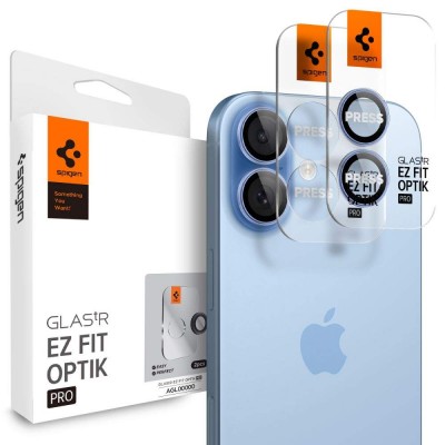 SPIGEN SGP OPTIK.TR EZ FIT CAMERA PROTECTOR Γυαλί προστασίας ΦΑΚΩΝ 9H για CAMERA LENS για Apple IPHONE 16 6.1/16 Plus 6.7 / IPHONE 17 6.3 2025 - ΜΠΛΕ - AGL10129- 2-TEM