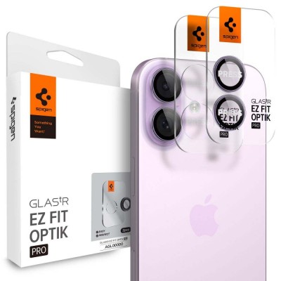 SPIGEN SGP OPTIK.TR EZ FIT CAMERA PROTECTOR Γυαλί προστασίας ΦΑΚΩΝ 9H για CAMERA LENS για Apple IPHONE 16 6.1/16 Plus 6.7 / IPHONE 17 6.3 2025 - ΜΩΒ - AGL10127 - 2-TEM