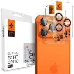 SPIGEN SGP OPTIK.TR EZ FIT CAMERA PROTECTOR Γυαλί προστασίας ΦΑΚΩΝ 9H για CAMERA LENS για Apple IPHONE 17/16/15/14 Pro & iPhone 17/16/15/14 Pro Max - ΠΟΡΤΟΚΑΛΙ - AGL10123 - 2-TEM