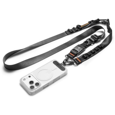 Spigen SGP Universal Crossbody Lanyard Λουράκι (Strap 1P + Connector 2P) DA30M,  LANYARD STRAP CROSSBODY για θήκη - ΜΑΥΡΟ - AFA10616
