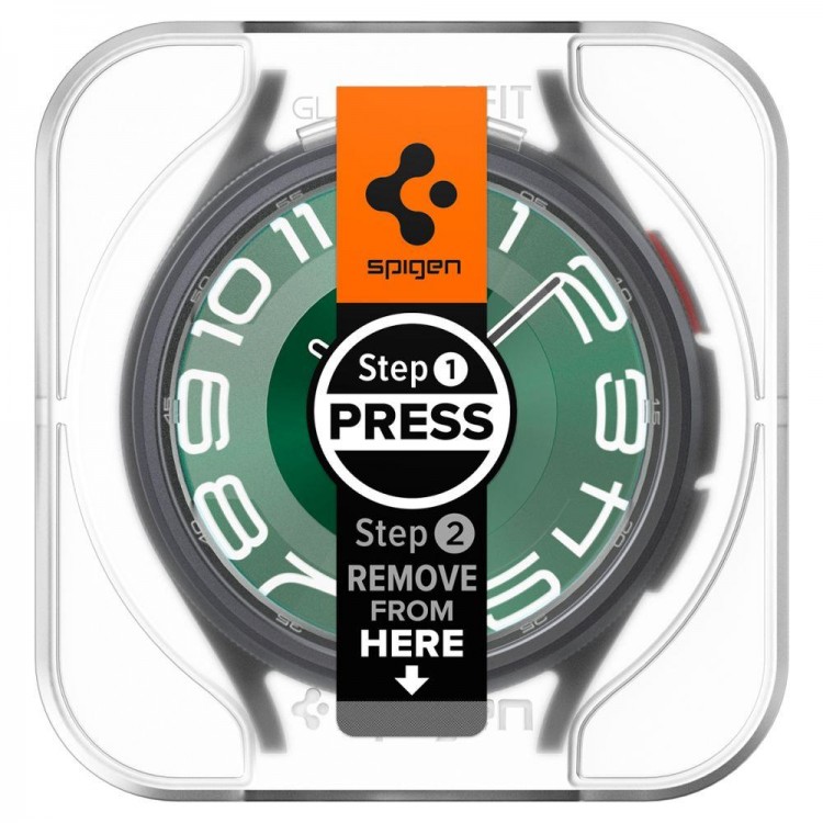 Spigen SGP Γυαλί Προστασίας GLAS.TR SLIM EZ FIT για SAMSUNG GALAXY Watch 6 CLASSIC (47 MM) - AGL07066 - 2 TEM - ΔΙΑΦΑΝΟ
