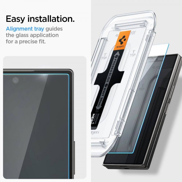Spigen SGP Γυαλί προστασίας GLAS.tR ”EZ FIT” 2-PACK SLIM FC για SAMSUNG GALAXY Z FOLD 6 2024, 2 TEM - ΔΙΑΦΑΝΟ - AGL07969