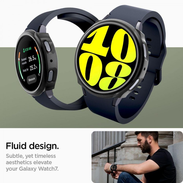 Θήκη Spigen SGP LIQUID AIR για Samsung Galaxy WATCH 7 40MM - ACS07899 - ΜΑΥΡΟ