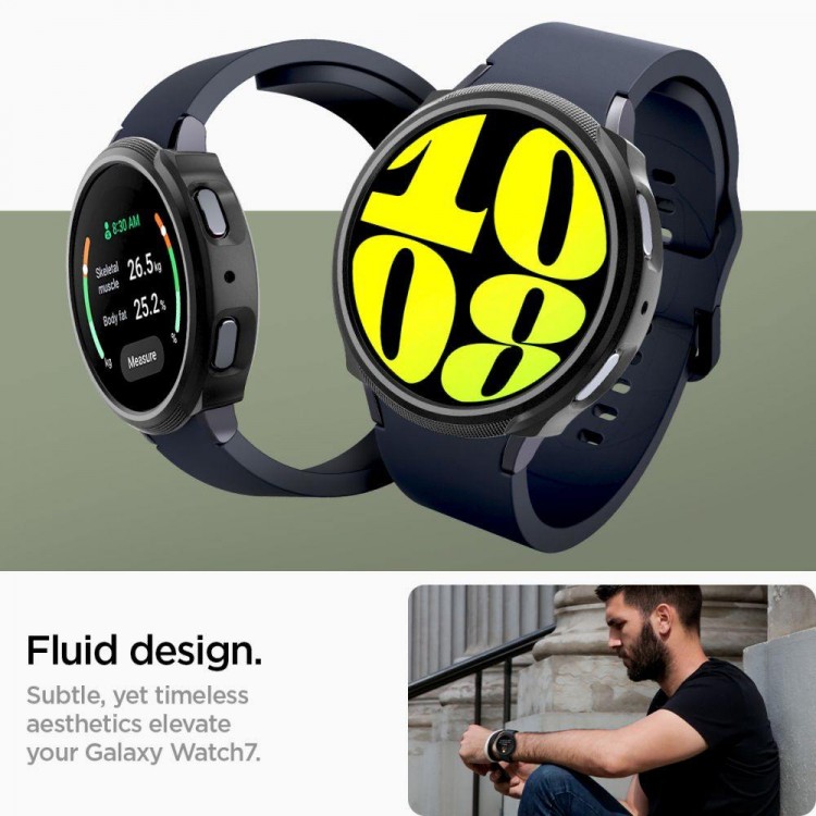 Θήκη Spigen SGP LIQUID AIR για Samsung Galaxy WATCH 7 44MM - ACS07900 - ΜΑΥΡΟ