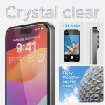 Spigen SGP Γυαλί προστασίας GLAS.tR EZ Fit HD CASE FRIENDLY για APPLE iPhone 15 Plus 6.7 2023 - ΜΑΥΡΟ - AGL06884 - 2 TEM.