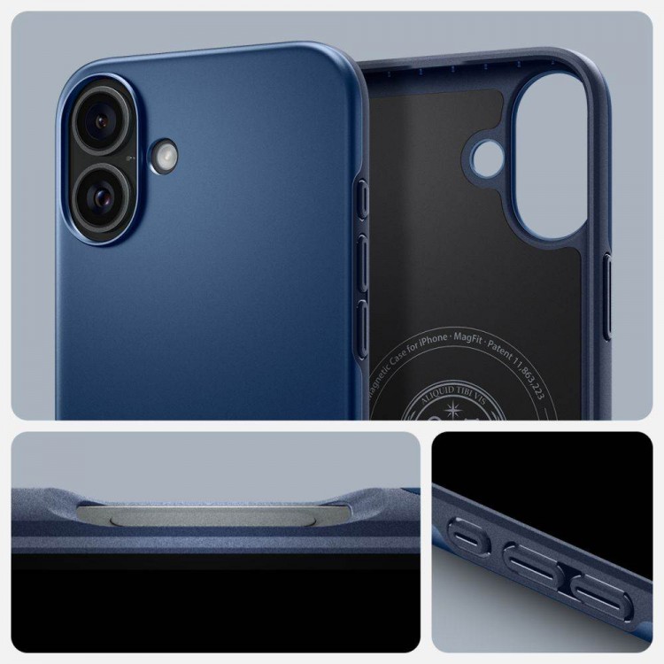 Θήκη Spigen SGP Thin Fit MAG MAGSAFE για APPLE iPhone 16 6.1 2024 - NAVY ΜΠΛΕ - ACS08187