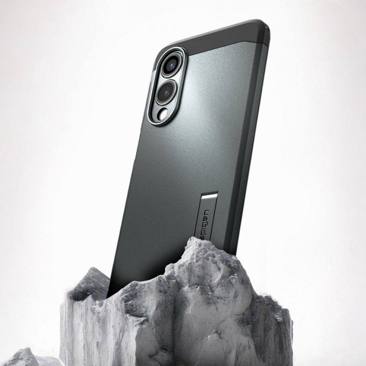 Θήκη SPIGEN SGP Tough Armor MagSafe για Samsung Galaxy S25 EDGE 5G 2025 - ABYSS ΠΡΑΣΙΝΟ - ACS09424