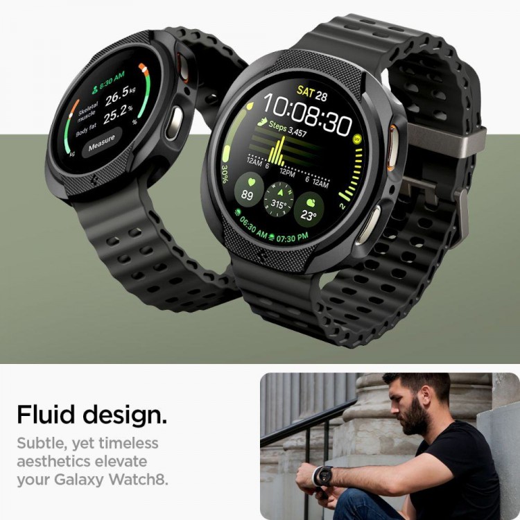 Θήκη Spigen SGP LIQUID AIR για Samsung Galaxy WATCH 8 44MM 2025 - ACS09839 - ΜΑΥΡΟ