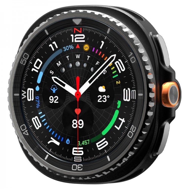 Θήκη Spigen SGP Rugged Armor για SAMSUNG GALAXY WATCH 8 CLASSIC 46mm 2025 - ΜΑΥΡΟ - ACS10012