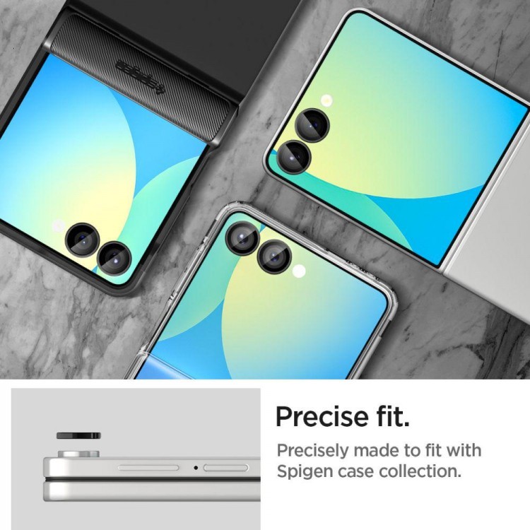 Spigen SGP GLAS.tR EZ FIT OPTIK PRO HD Γυαλί προστασίας 9H Camera Lens για SAMSUNG GALAXY Z Flip 7 2025 - ΜΑΥΡΟ - 2 ΤΕΜ - AGL09587