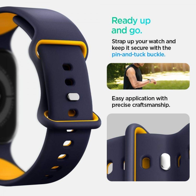 Spigen SGP NANO POP BAND Λουράκι για Apple Watch series 6 / 7 / 8 / 9 / 10 / SE / ULTRA 1 / 2 (44 / 45 / 46 / 49 MM) - BLUEBERRY ΜΠΛΕ - AMP09322