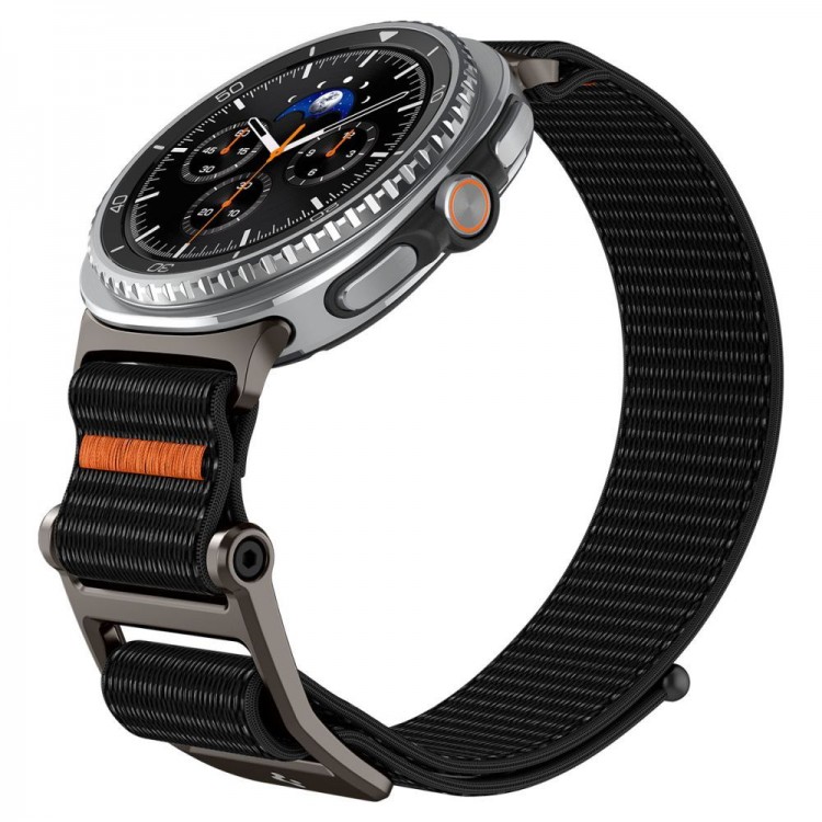 Spigen SGP DuraPro Flex Ultra λουράκι για SAMSUNG GALAXY WATCH 8 44 mm/40 mm, 8 Classic 46 mm (2025) - ΜΑΥΡΟ - AMP10116